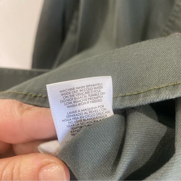 CAbi Green Utility Cotton Jacket Small Minimalist Military Style Streetwear - Picture 7 of 9